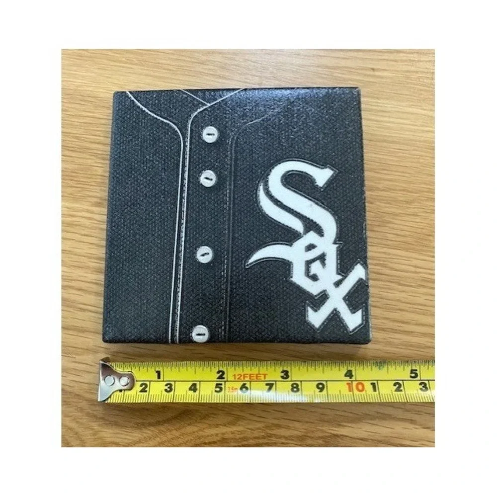 MLB Chicago White Sox Coasters Unisex OS Black Good Jersey Design Set of 4